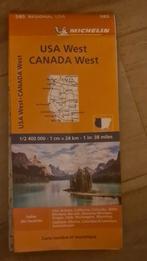 Kaart Michelin 585 USA West en Canada West, Ophalen of Verzenden, Gelezen, 1800 tot 2000, Landkaart