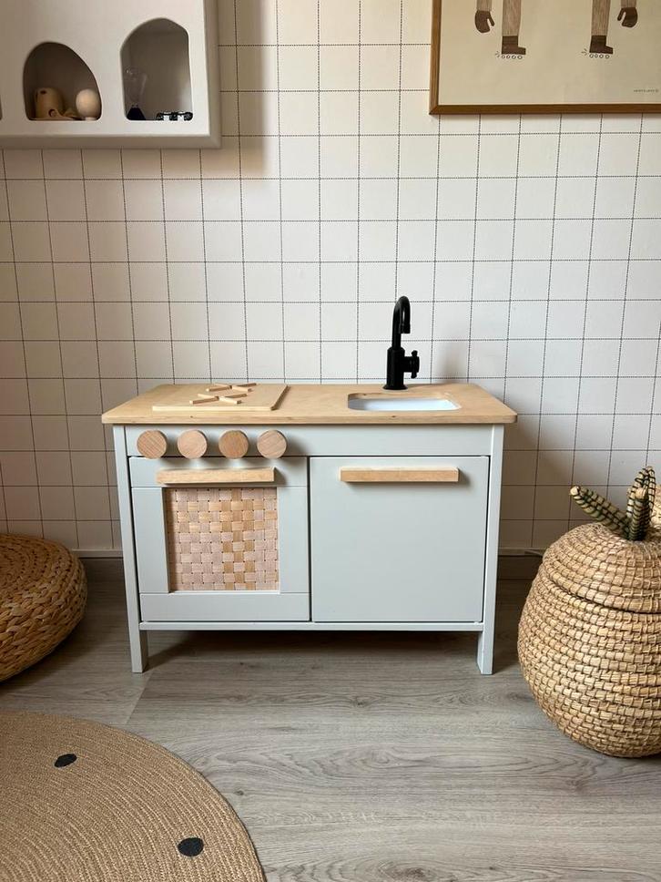 Gecustomized Ikea Duktig speelkeukentje met toebehoren, Kinderen en Baby's, Speelgoed | Speelkeukens, Gebruikt, Speelkeuken, Hout