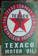 TEXACO REKLAME -METAAL-, Verzamelen, Ophalen of Verzenden, Gebruikt, Reclamebord