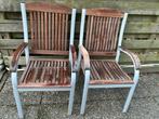 2 tuinstoelen altijd serre gestaan alle 2 voor 50 euro, Ophalen of Verzenden, Zo goed als nieuw, Kunststof
