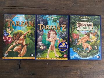 3x Walt Disney:TARZAN DVD’s:Tarzan-Tarzan 2-Tarzan and Jane beschikbaar voor biedingen