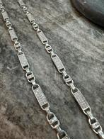Prachtige 925 zilveren platte magnum ketting, Verstelbaar, Nieuw, Ophalen of Verzenden, Zilver