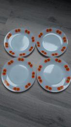 Bord Carina 23 cm Jana Glas pauwenoog 4x, Huis en Inrichting, Keuken | Servies, Ophalen of Verzenden, Glas, Overige stijlen, Glas of Glazen