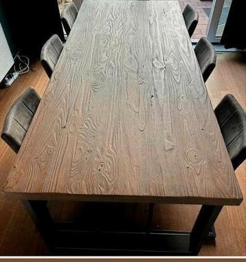 Alesio eettafel pronto wonen,Pine Antique grey  beschikbaar voor biedingen