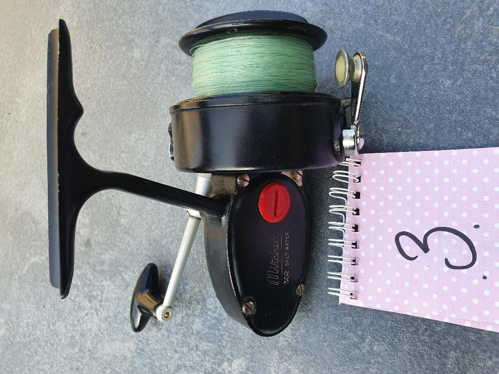 4 veschillende vintage vismolens reels oa. penn, Watersport en Boten, Hengelsport | Algemeen, Ophalen of Verzenden, Gebruikt, Molen