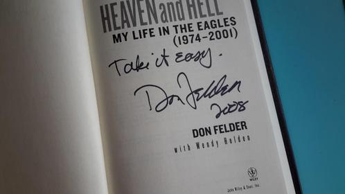 Don Felder signed Boek The Eagles gesigneerd 2008, Cd's en Dvd's, Dvd's | Muziek en Concerten, Zo goed als nieuw, Alle leeftijden