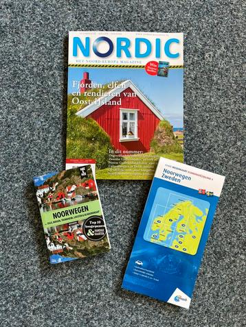 Noorwegen reisset (kaart, tijdschrift en reisgids) beschikbaar voor biedingen