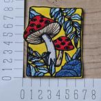 Strijk embleem applicatie Patch paddenstoelen  , D, Nieuw, Ophalen of Verzenden, D