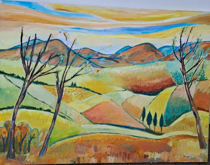 Herfst in Limburgs Landschap, Antiek en Kunst, Kunst | Schilderijen | Klassiek, Ophalen of Verzenden