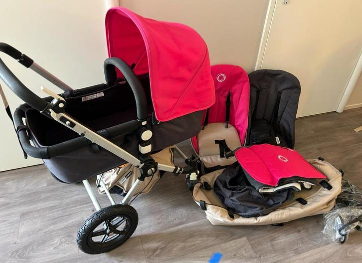 Complete bugaboo cameleon grijs/zandkleur/ roze, Kinderen en Baby's, Kinderwagens en Combinaties, Gebruikt, Combiwagen, Bugaboo