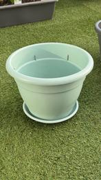 Elho bloempot met schotel, diameter 30cm, 25 tot 40 cm, Kunststof, Gebruikt, Rond
