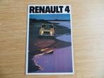 Folder Renault 4, 4 TL, 4 GTL 1978, Renault, Ophalen of Verzenden, Zo goed als nieuw, Renault