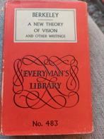Berkeley A new theory of vision, Ophalen of Verzenden, Gelezen