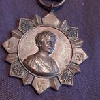 Oude Medaille Portret Koningin Wilhelmina, Verzenden, Gebruikt