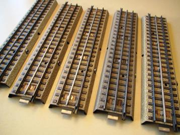 MäRKLIN H0 3600 D 5x rechte rail uit 1947 massief ijzer 800 beschikbaar voor biedingen