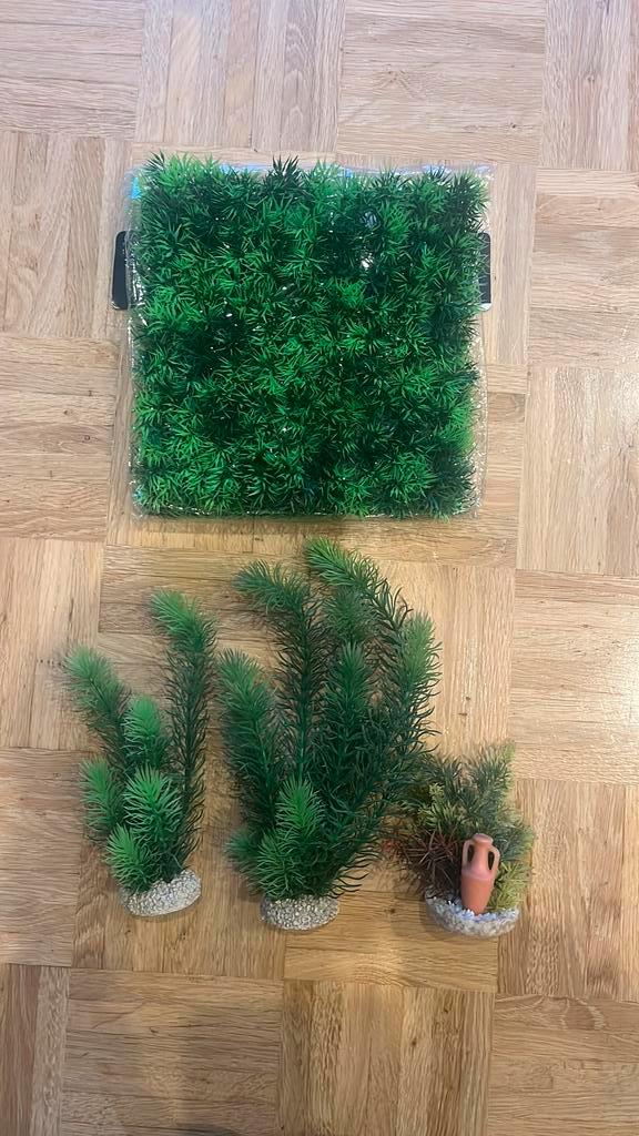 Aquarium decoraties - kunst planten, Dieren en Toebehoren, Vissen | Aquaria en Toebehoren, Zo goed als nieuw, Plant(en), Steen of Hout