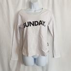 Grappig wit truitje "sunday". Mt M. Merk Je m'apelle, Kleding | Dames, Maat 38/40 (M), ., Wit, Ophalen of Verzenden