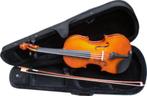 4/4 Retro Viool Vioolset incl. Boog, Hars, Vioolkoffer Bruin, Muziek en Instrumenten, Ophalen of Verzenden, Nieuw, Viool