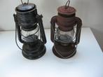 2 antieke stal storm petroleum lantaarn lampen samen €50.00, Ophalen of Verzenden