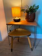Retro planten tafeltje vintage Deens Scandinavië vintage, Ophalen, Minder dan 45 cm, Minder dan 55 cm, Rond