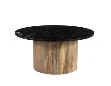 Salontafel Brix Nova Black | Marmer | Mangohout Onderstel |  beschikbaar voor biedingen