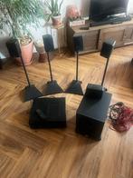 5.1 speaker set met sub en versterker, Audio, Tv en Foto, Home Cinema-sets, Ophalen, Gebruikt, Pioneer, 5.1-systeem