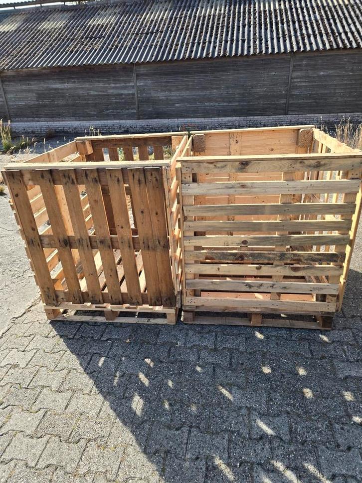 Stevige houten kisten 120 * 100 * 110 cm, Tuin en Terras, Haardhout, Minder dan 3 m³, Ophalen