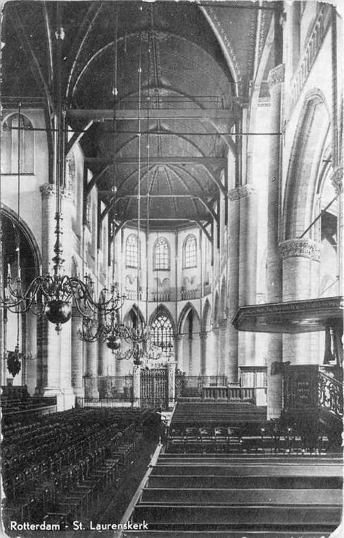 (380-864-017) Rotterdam St Laurenskerk, Verzamelen, Ansichtkaarten | Nederland, Zuid-Holland, Verzenden