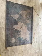 Wanddoek Wereldkaart, Ophalen of Verzenden, Zo goed als nieuw