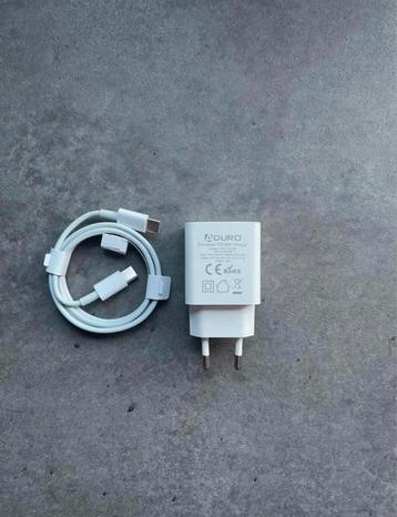 Aduro USB-C Kabel 1m + 18W Adapter beschikbaar voor biedingen
