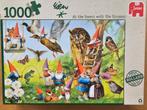 JUMBO puzzel At the forest with the gnomes, Ophalen of Verzenden, 500 t/m 1500 stukjes, Zo goed als nieuw