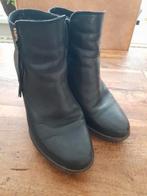 Enkellaarsjes leer maat 40 zwart, Ophalen of Verzenden, Zo goed als nieuw, Zwart