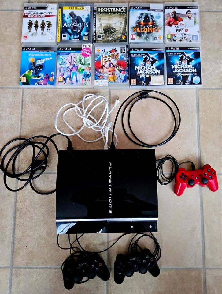 Playstation 3 console met veel extra accessoires en games, Spelcomputers en Games, Spelcomputers | Sony PlayStation 3, Zo goed als nieuw
