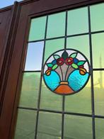 3 - delige set Jugendstil glas in lood deuren 245x247cm., Ophalen