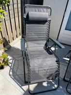 Verstelbare camping stoelen donker grijs .   geen action, Caravans en Kamperen, Ophalen, Zo goed als nieuw, Campingstoel