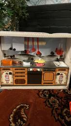 Leuk oud vintage metalen keukentje blik, Antiek en Kunst, Ophalen of Verzenden