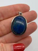 Z168 Prachtige zilveren hanger blauw geoene steen, Overige voorstellingen, Ophalen of Verzenden, Zo goed als nieuw, X