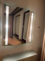 Moderne spiegel met verlichting, Ophalen, Zo goed als nieuw, Minder dan 100 cm, Rechthoekig