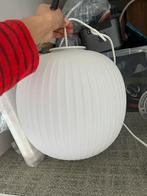 Hanglamp tess karwei melkglas wit retro vintage, Ophalen, Zo goed als nieuw, Minder dan 50 cm