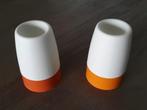 Tupperware eierdoppen, 2 stuks, retro kleur, oranje, Huis en Inrichting, Keuken | Tupperware, Verzenden, Zo goed als nieuw, Oranje
