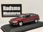 Saab 9-3 Sedan SE Turbo - Bordeauxrood - 1:43 Minichamps, Auto, Ophalen of Verzenden, Zo goed als nieuw, MiniChamps