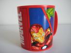 Marvel beker van kunststof met oor ZGAN, Ophalen of Verzenden, Overige figuren, Zo goed als nieuw, Gebruiksvoorwerp