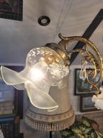 vintage plafondlamp foto 1 t/m 3, Heikant 21 Kaatsheuvel, Glas, Belle Vieille Brocante, Zo goed als nieuw