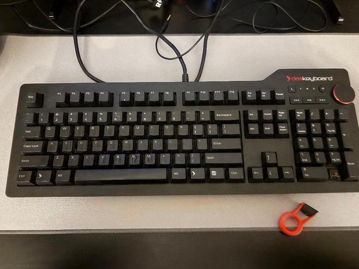 Das Keyboard mx brown aluminium, Computers en Software, Toetsenborden, Gebruikt, Qwerty, Bedraad, Gaming toetsenbord, Multimediatoetsen