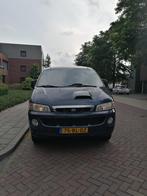 Hyundai H200 2.5 Crdi 140PK rolstoelauto zelfrijder 2004, Auto's, Bestelauto's, Automaat, Zwart, Blauw, Origineel Nederlands