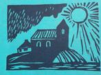 Lithografische lino druk omslag Groninger Ploeg, Verzenden