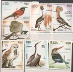 Kampuchea Capex "87  7 zgls hop, bijeneter, uil, kraanvogel, Verzenden, Postfris, Midden-Oosten