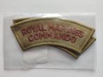 2 mouwbadges Royal Marines Commandos Engels, Ophalen of Verzenden, Engeland, Landmacht
