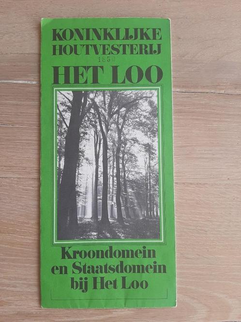 Oude plattegrond Koninklijke Houtvesterij Het Loo, 1980, Boeken, Atlassen en Landkaarten, Zo goed als nieuw, Landkaart, Nederland