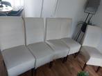5 creme kleurige eetkamerstoelen, Huis en Inrichting, Stoelen, Ophalen, Zo goed als nieuw